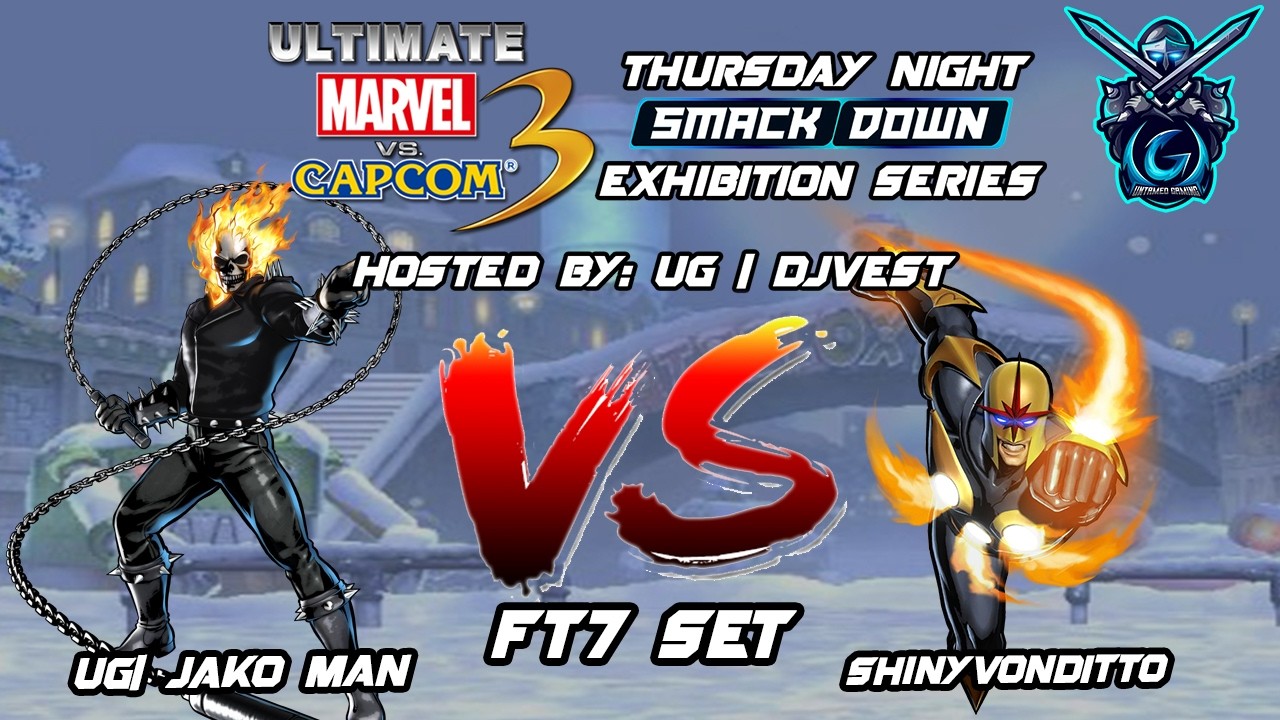UMVC3 Thursday Night Smackdown Exhibition Series - UG| Jako Man VS ShinyVonDitto FT7 Set