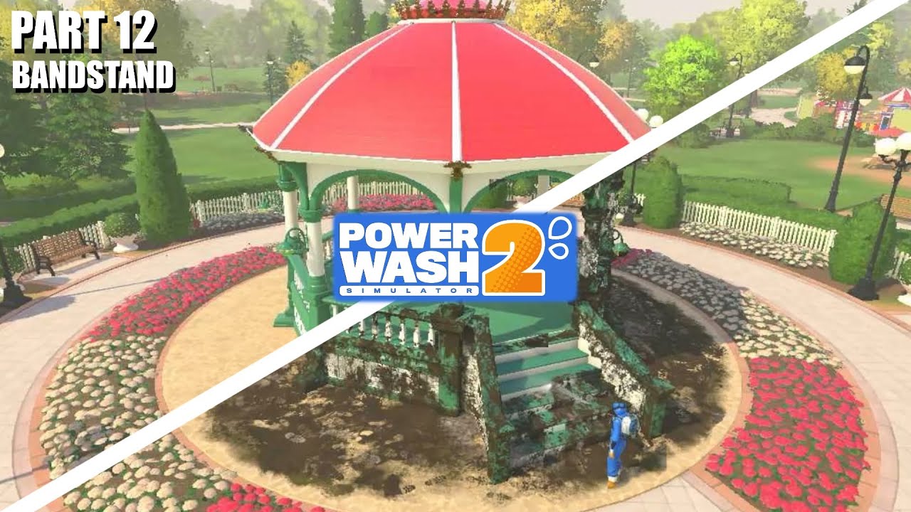 Bandstand | PowerWash Simulator 2 | Part 12 | No Commentary | QwertyFoop’s Longplays