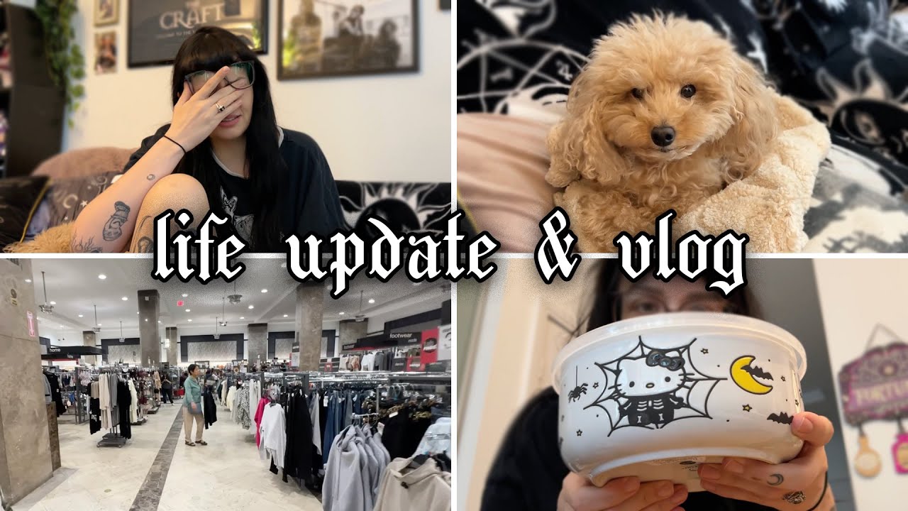 my life is falling apart | life update, shop with me, halloween haul