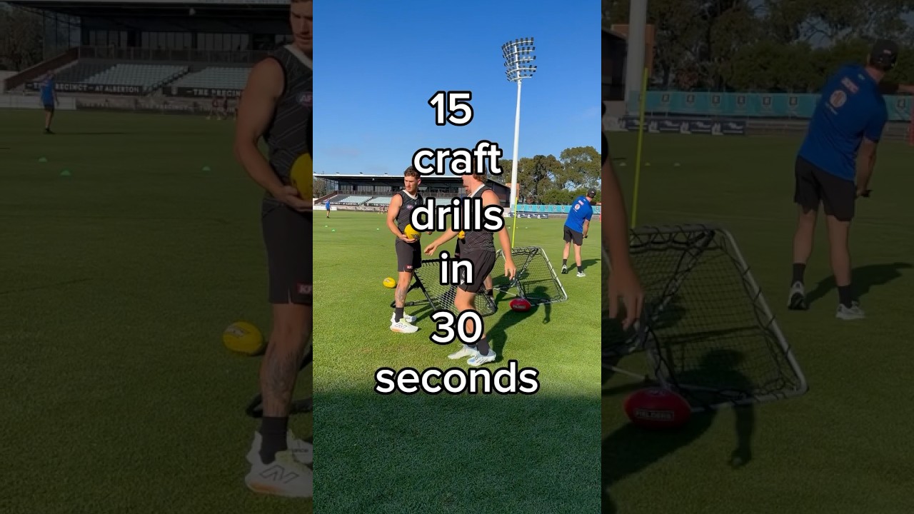 15 drills in 30 seconds 🏉 #afl #football