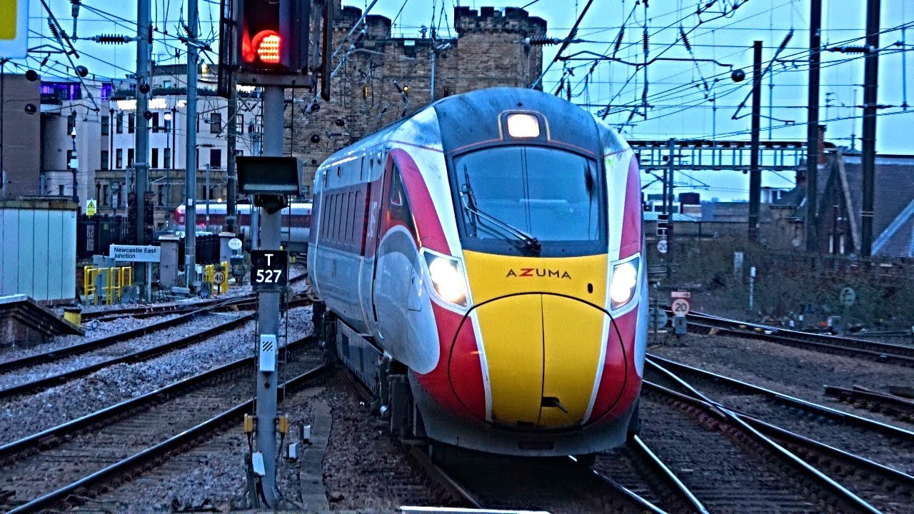 Trains at Newcastle Central - 08/02/23