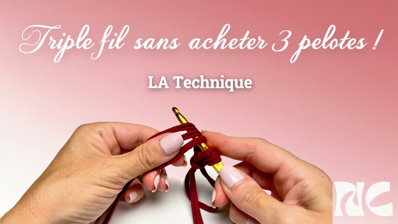 Triple fil sans acheter trois pelotes — la technique invisible