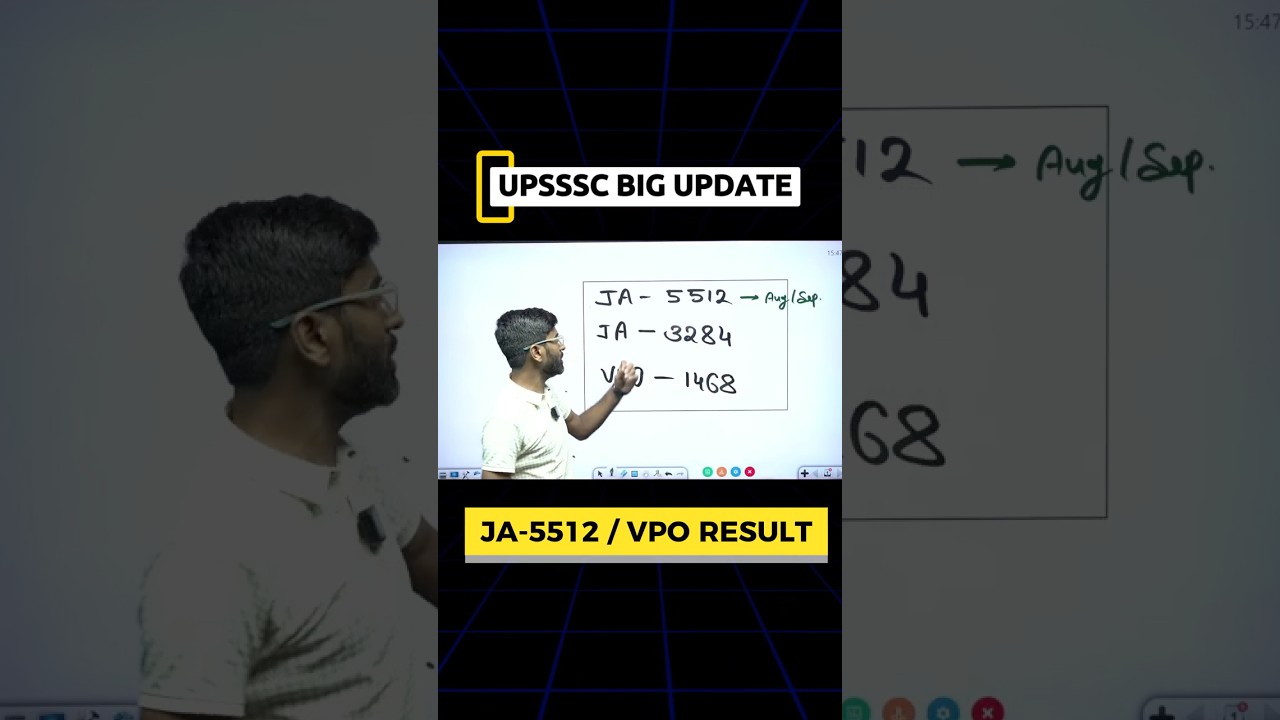 UPSSSC LATEST UPDATE 🚨| JUNIOR ASSISTANT | VPO #upsssc #vksir
