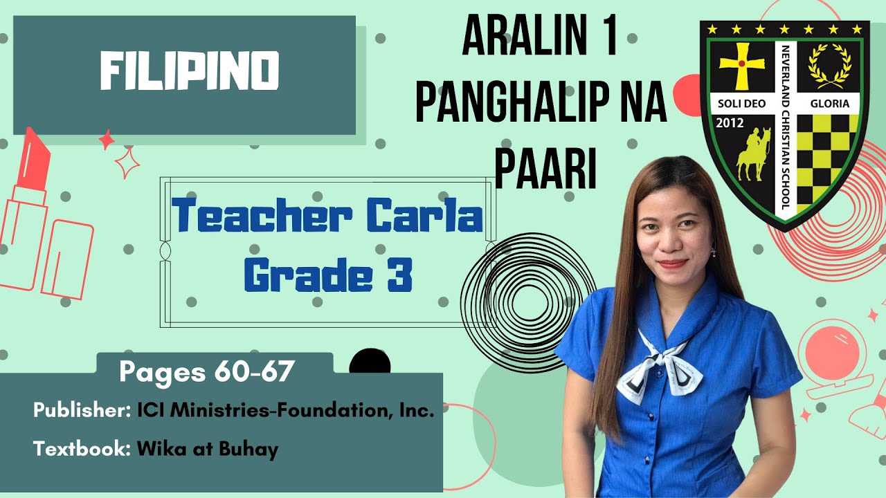 🇵🇭 FILIPINO / Panghalip Na Paari | Grade 3 | NSC Porac Pampanga Philippines