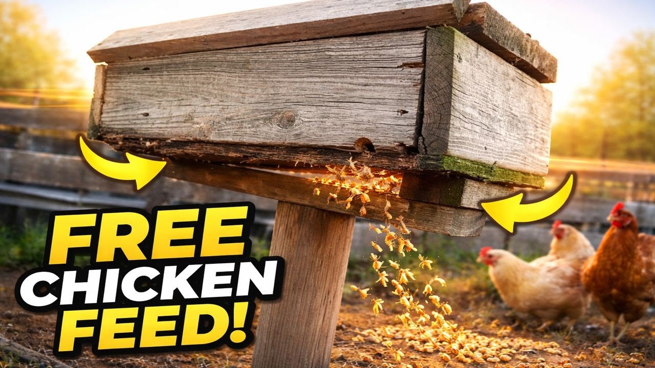 This Box Feeds Our Chickens for Free