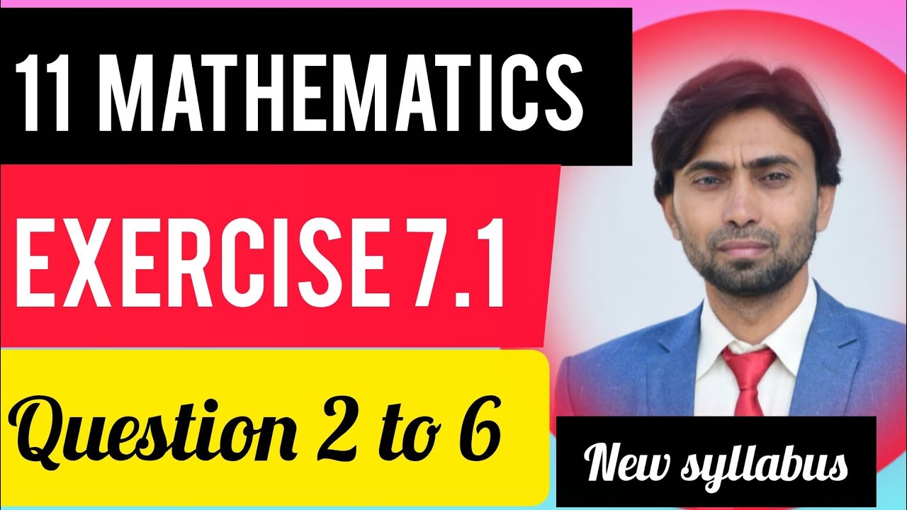 Math class 11th (Permutations and Combinations) chapter 7 Exercise 7.1 (Question 2 to 6)New syllabus