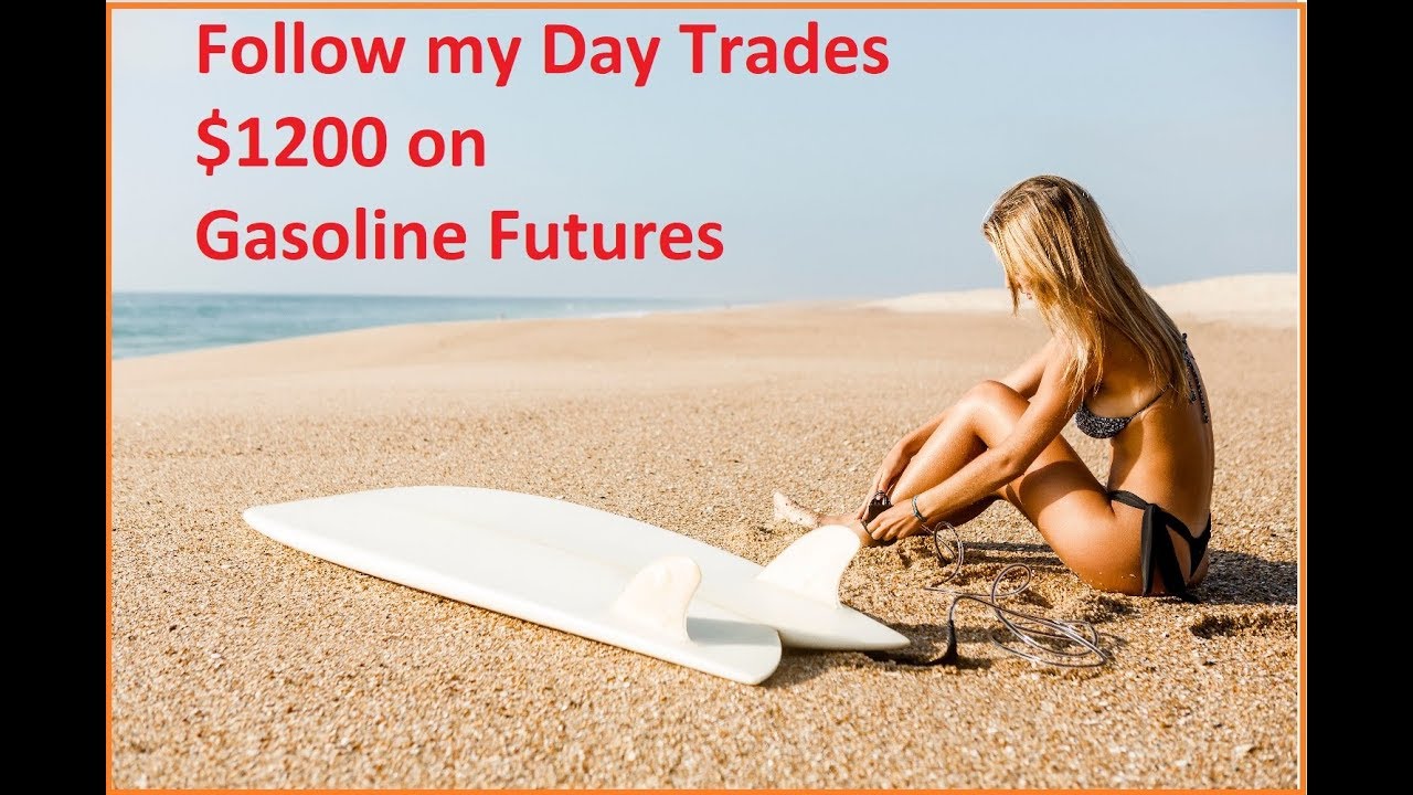 $1200 profit!  watch RBOB Trader day trade gasoline futures contract RB