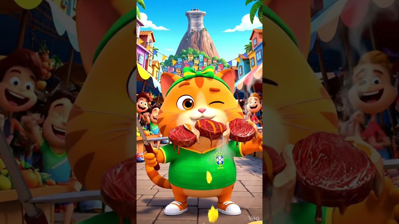 Cartoon Cat Eats Brazil’s Best Street Food in Rio!