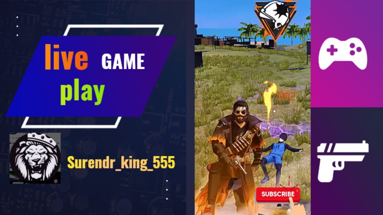 🔴 FREE FIRE LIVE GUILD TEST || REDEEM CODE GIVEAWAY  #Surendr_king_555 #freefire #livestream