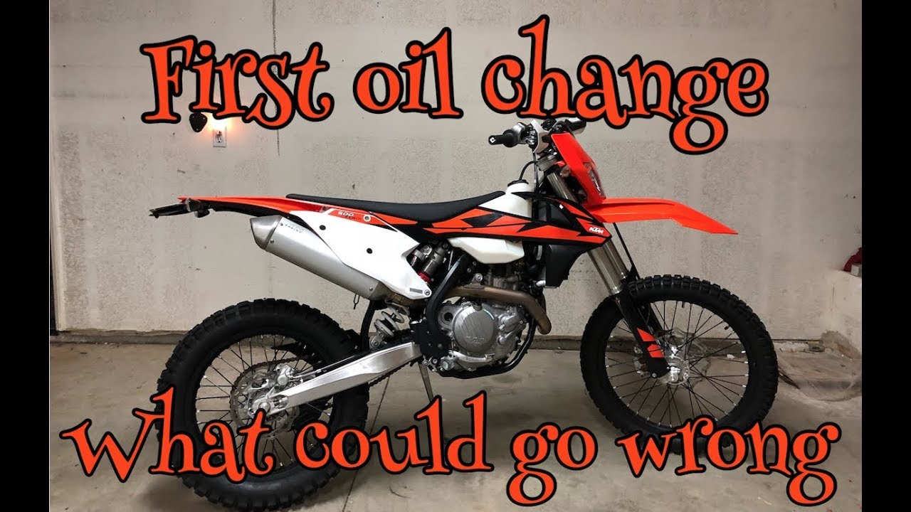 2018 KTM 500 First oil change, what do I find