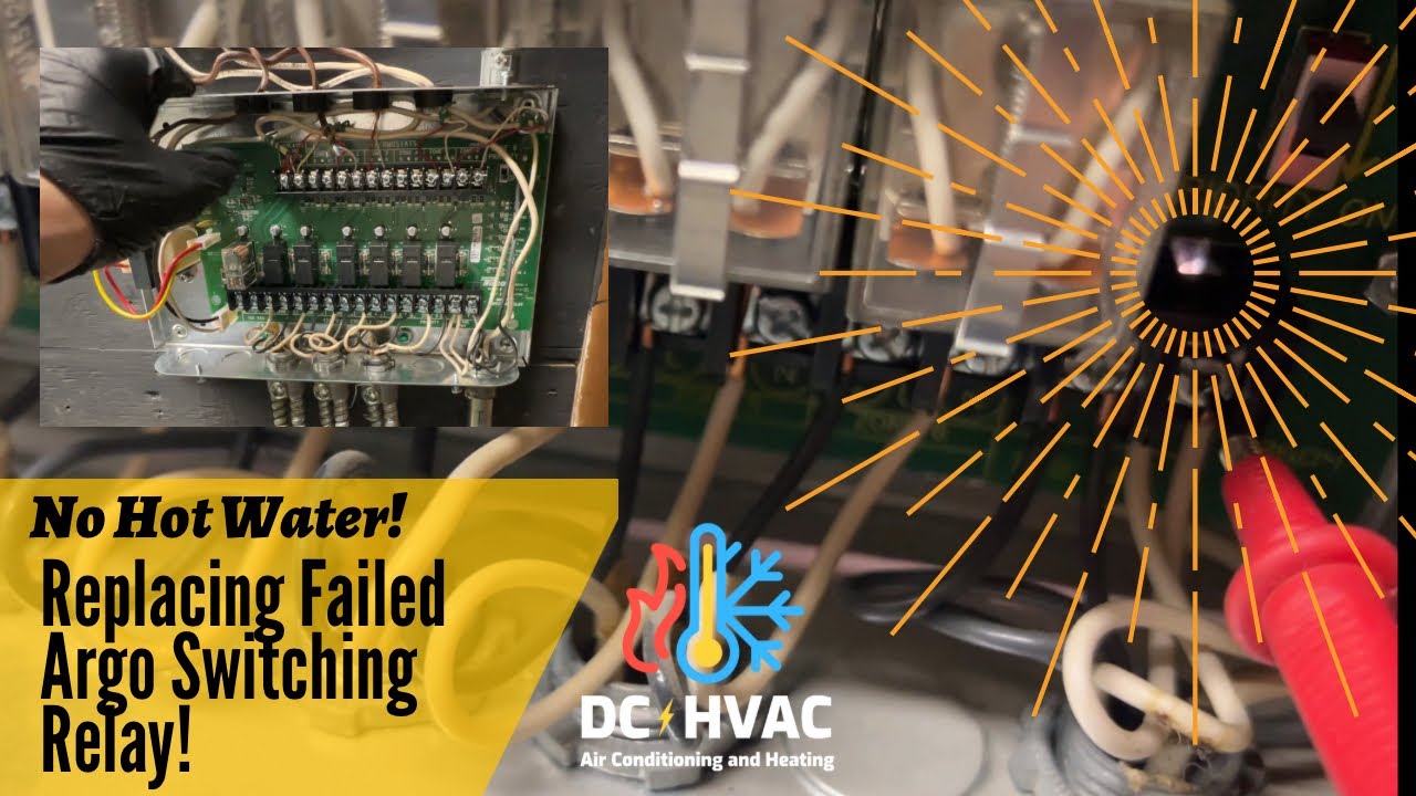 No Hot Water! How to Diagnose Failed Sparking Argo Switching Relay and Replace with a Taco!