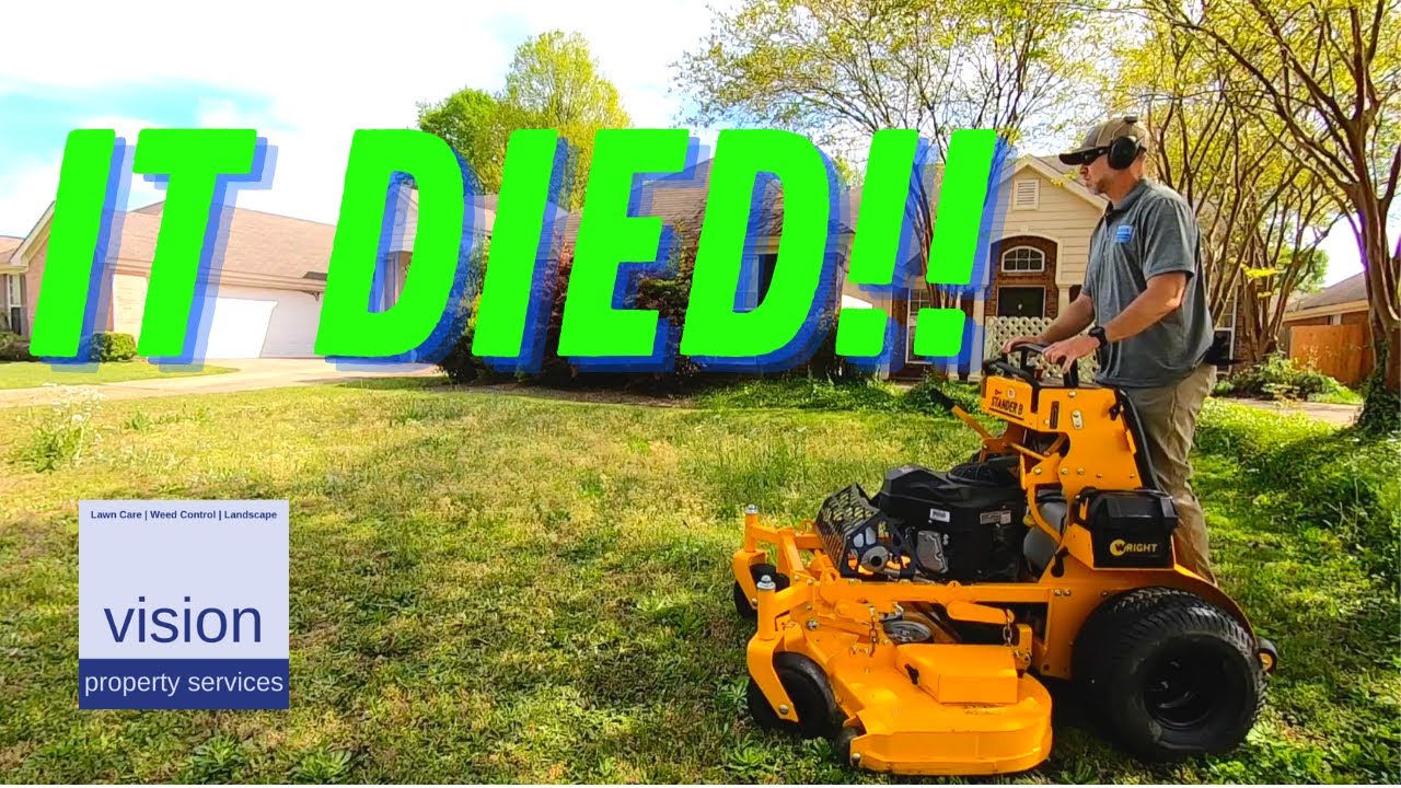 Mowing Tall Grass w the Wright Stander B 52 // Oddly Satisfying Mowing Overgrown Lawn Raw Audio ASMR