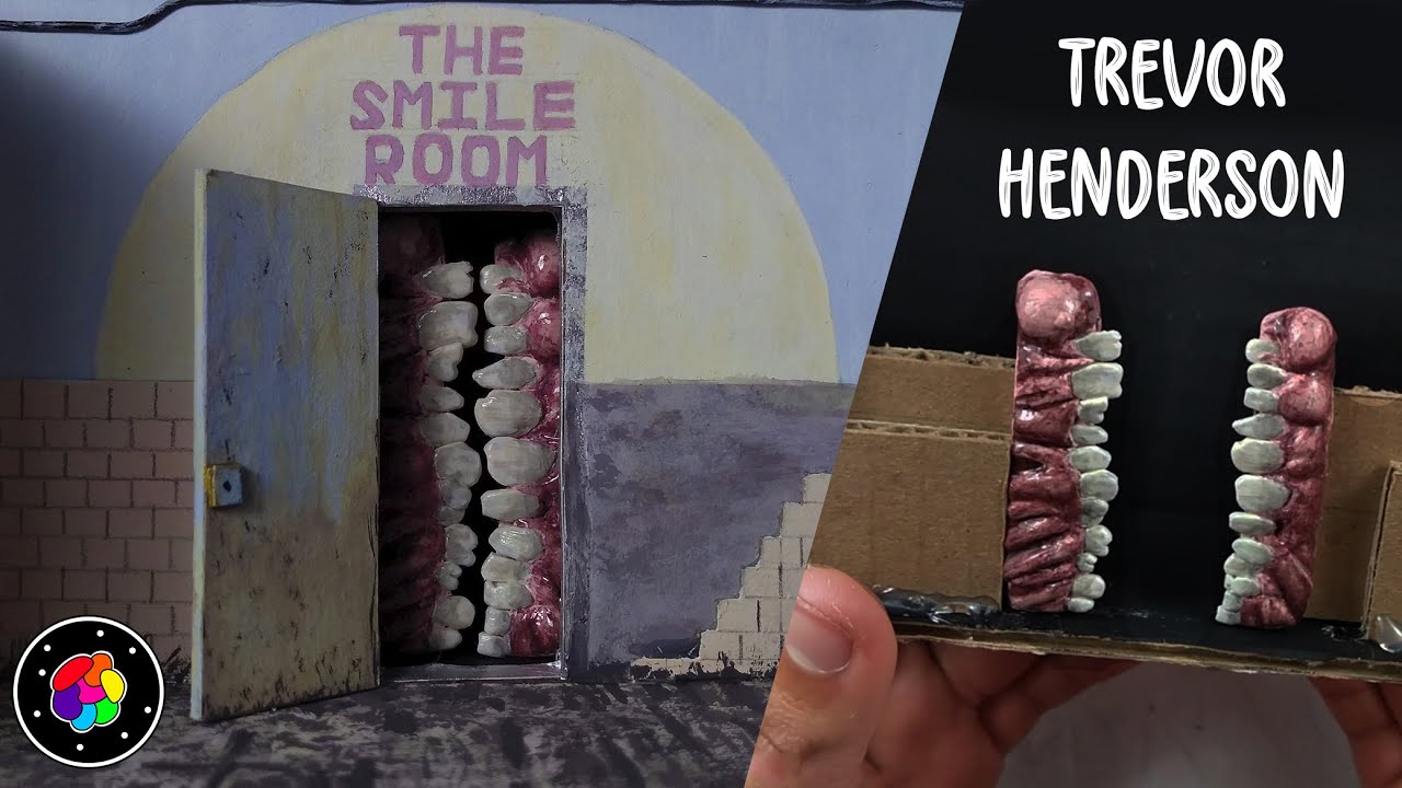 Cómo Hacer a THE SMILE ROOM de Trevor Henderson con Plastilina y Cartón | PlastiVerse