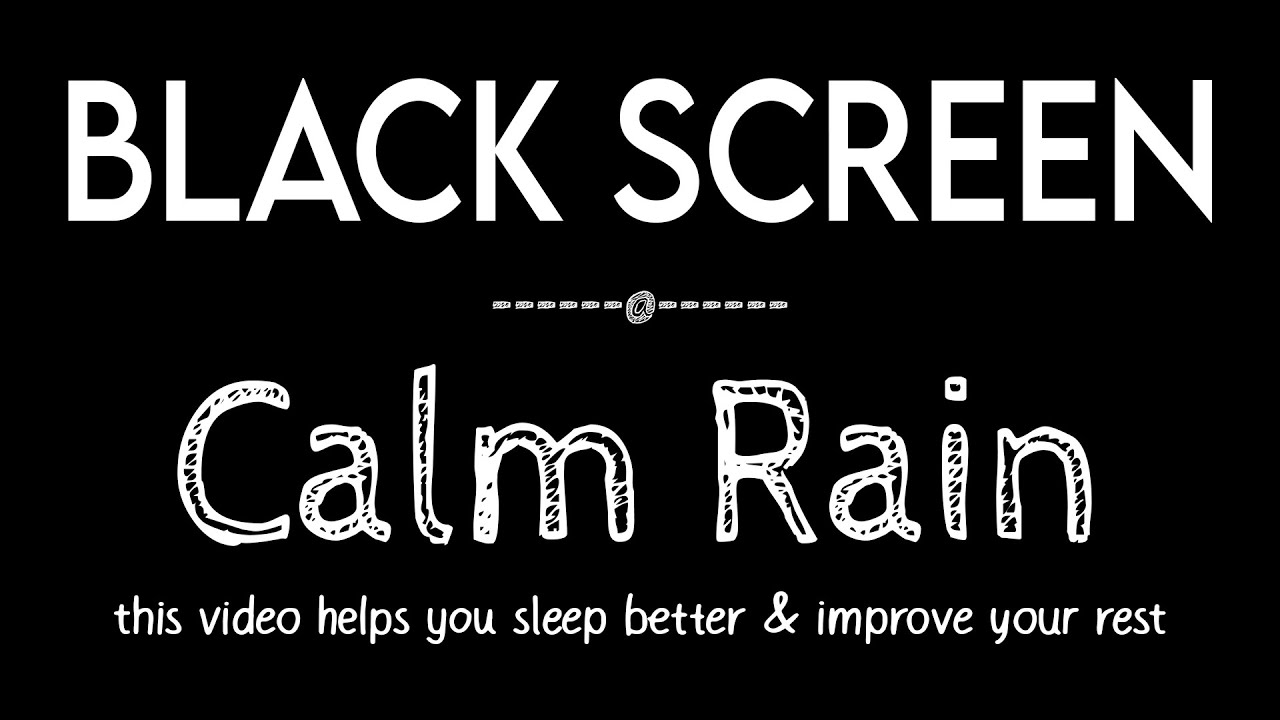 Fall Asleep Faster with Calm Rain Sounds for Sleep Black Screen - Rain to Beat Insomnia
