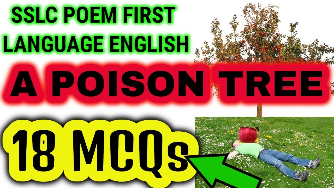 A POISON TREE MCQ QUESTIONS CLASS 10 SSLC English First Language
