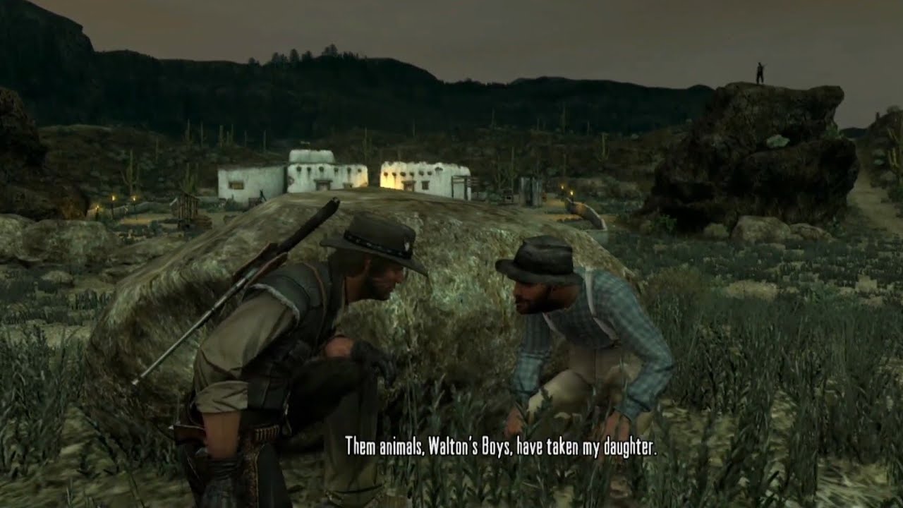 Red Dead Redemption | Saving a Stranger's Daughter in Twin Rocks! (PS3 1080p)