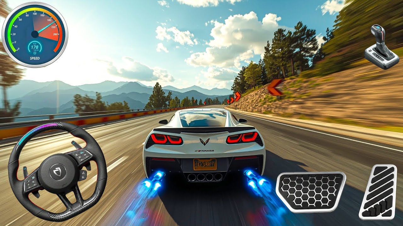 Ultimate Nitro Boost Speed Run on Mountain Highway - Android Gameplay 