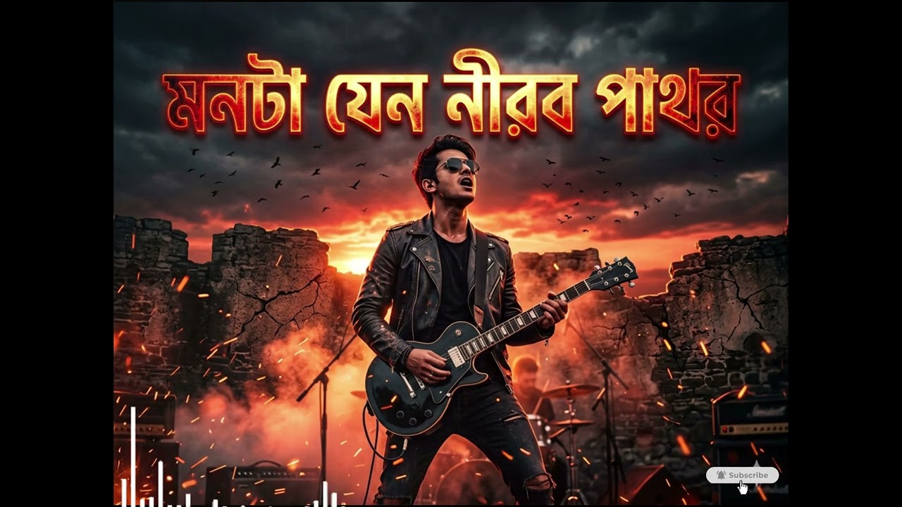 Bangla Song মনটা যেন নীরব পাথর – এই গানটা শুনলে কাঁদতে পারেন Emotional Bangla Rock Song |