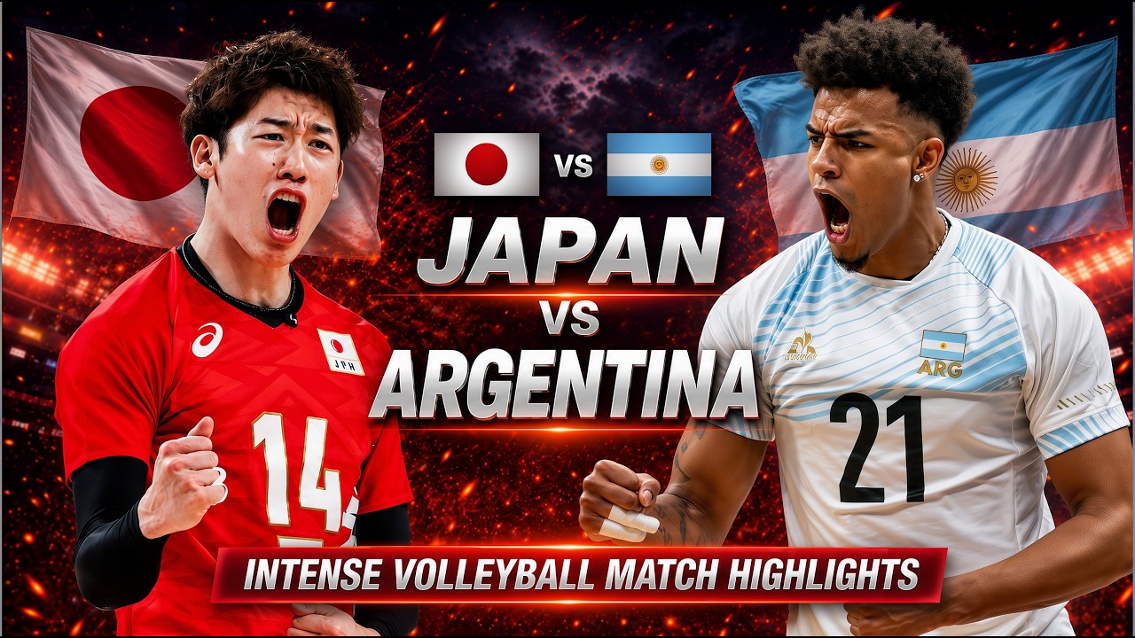Japan vs Argentina Epic Volleyball Highlights | Men's VNL 2026