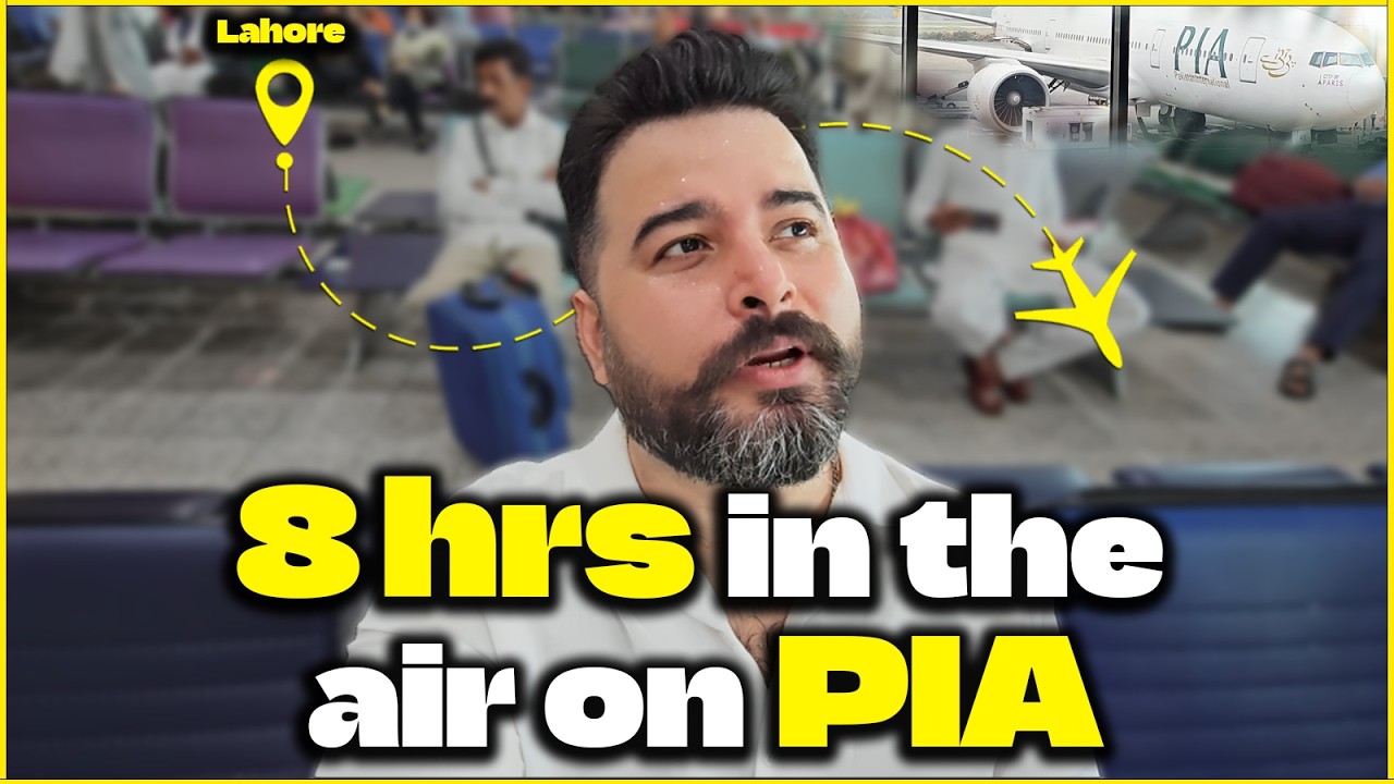 8 Hours In The Air On PIA | Travel Vlog | Lahore To ....? | Zohaib Butt Vlogs