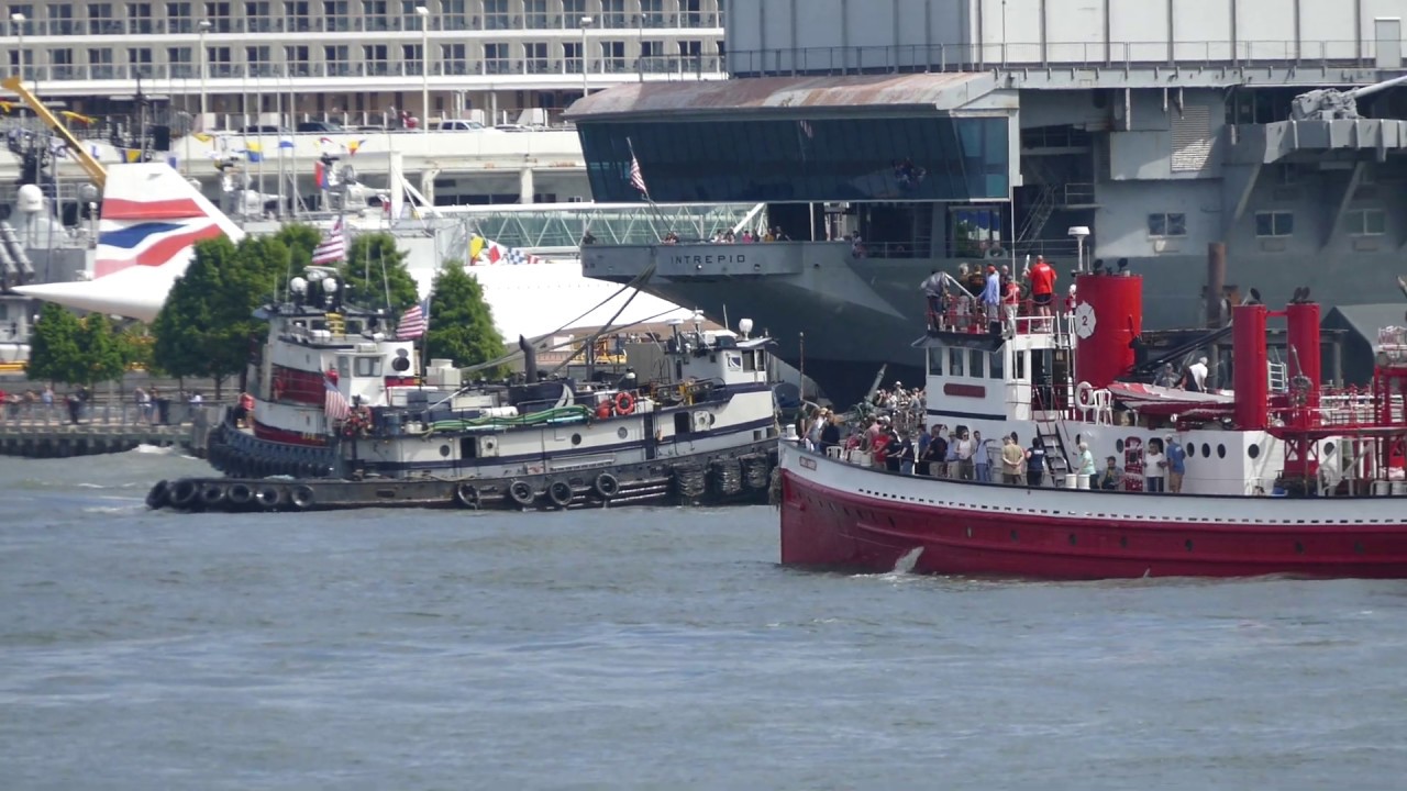 Tug Frances demonstrates her retractable wheelhouse