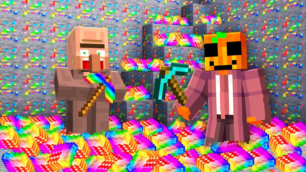PICANDO 1 MILLON DE AVARITIAS ARCOIRIS EN MINECRAFT !!