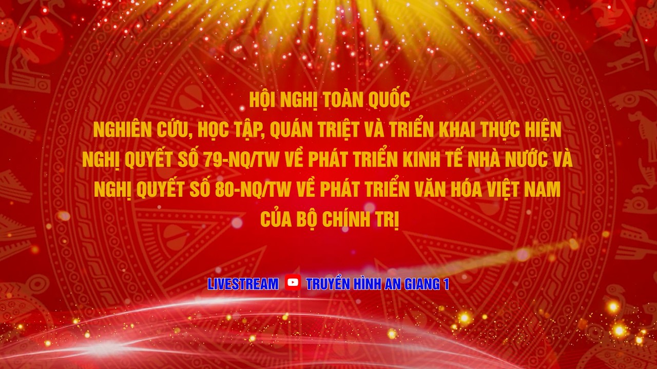 [🔴 TRỰC TIẾP ] HỘI NGHỊ TRỰC TUYẾN TRIỂN KHAI CÁC NGHỊ QUYẾT SỐ 79-80 CỦA BỘ CHÍNH TRỊ