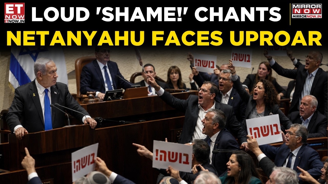 Explosive Scenes In Israeli Parliament: Netanyahu Interrupted By Loud 'Shame!' Chants | World News