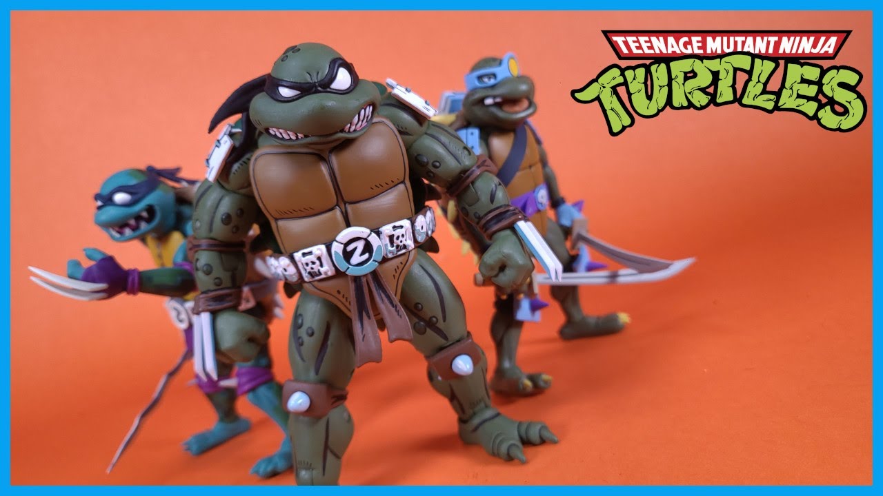 NECA Toys Teenage Mutant Ninja Turtles Adventures Archie Comics SLASH Action Figure Review
