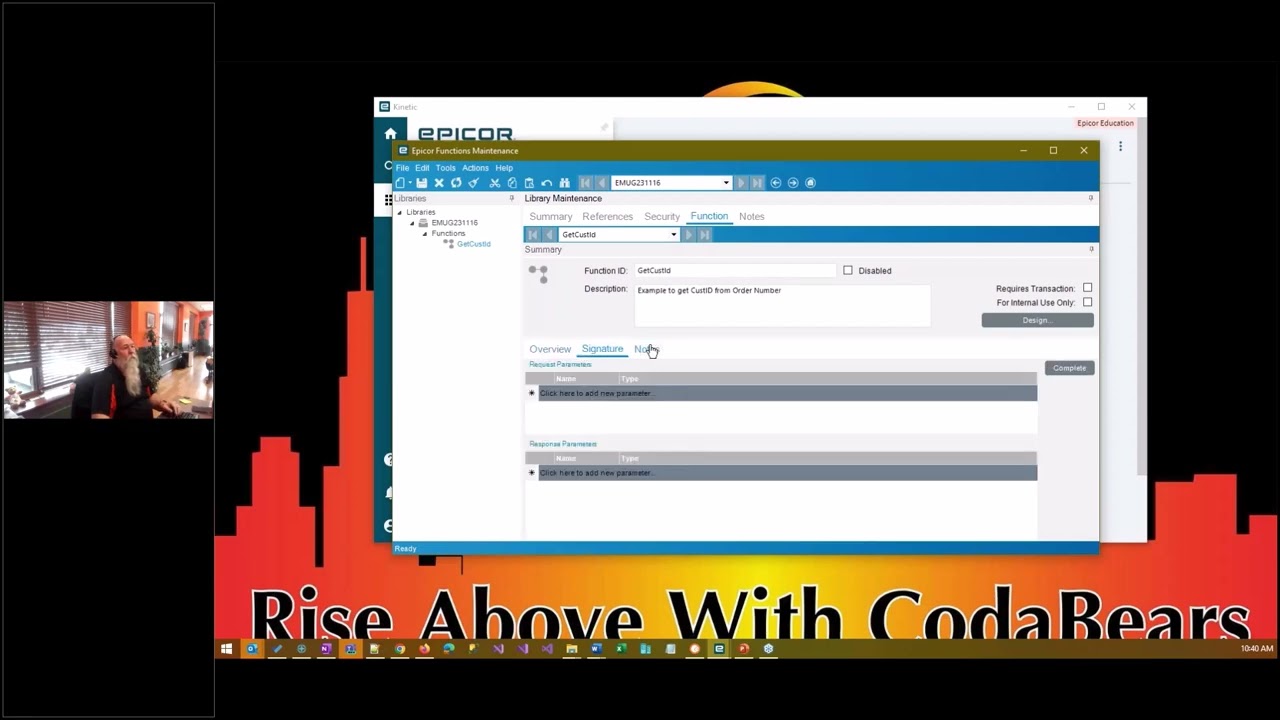 Advanced Epicor Functions