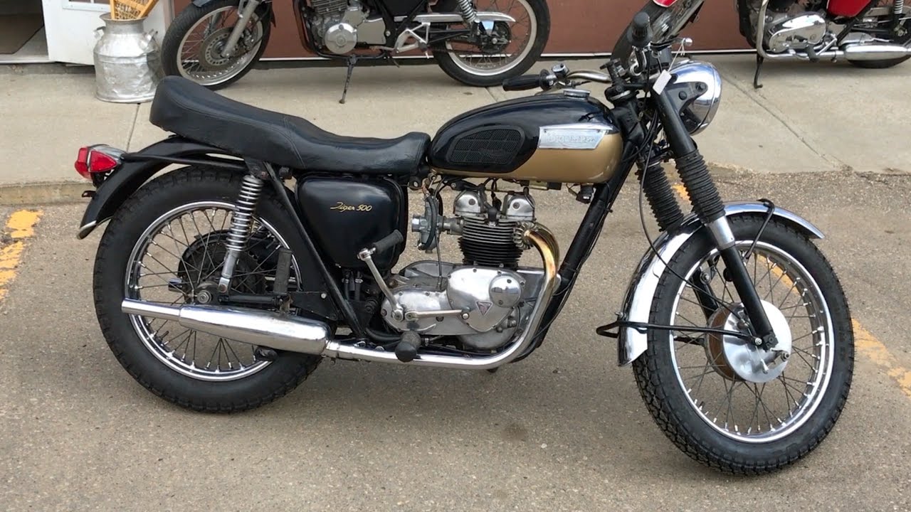 Starting A 1968 Triumph Tiger 500