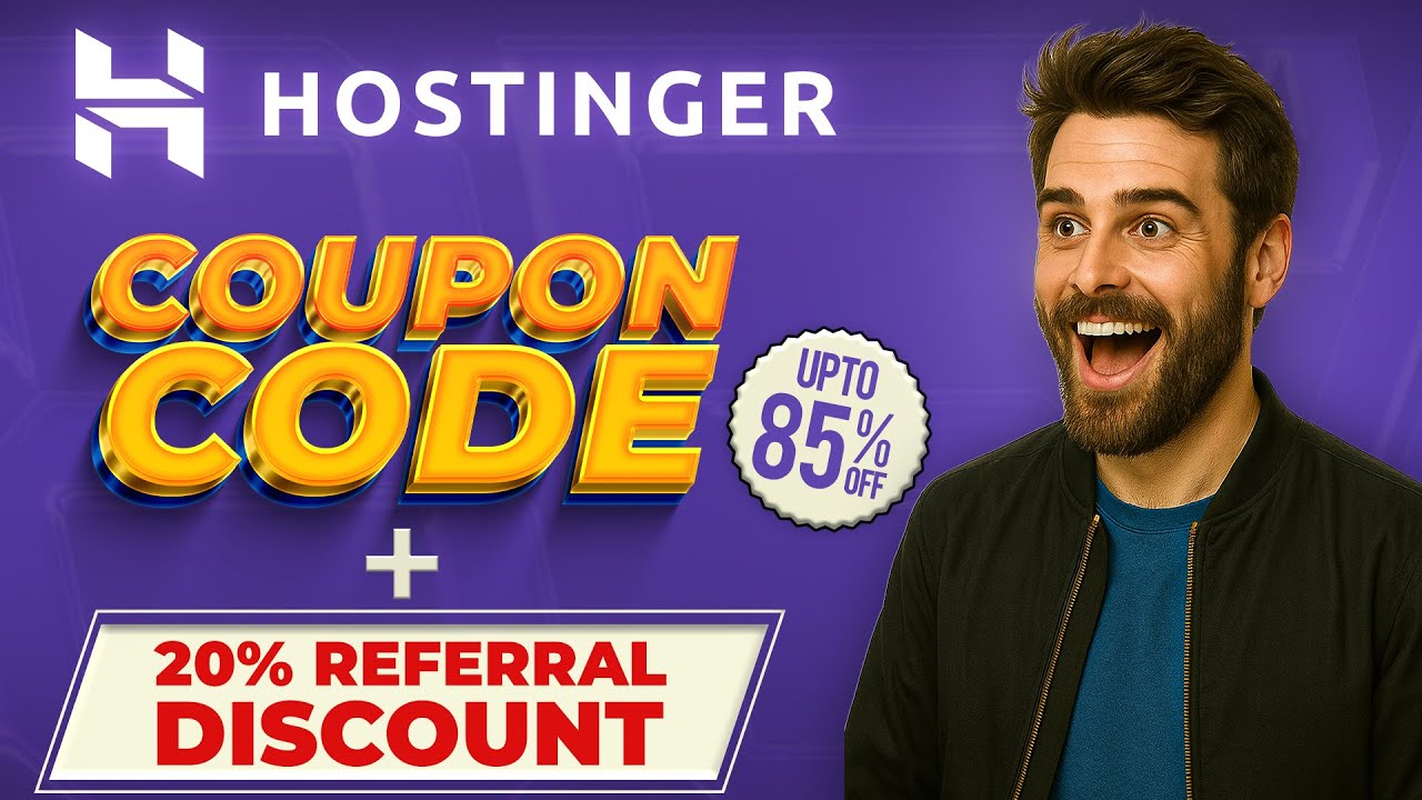 Hostinger Coupon Code 🔥 Black Friday Deal 2025 + Additional 20% Referral Discount!