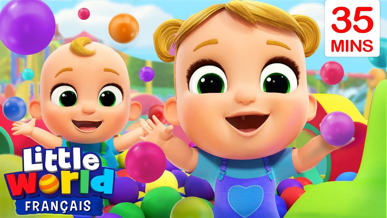 La piscine &agrave; balles | Comptines pour les tout-petits | Little World Fran&ccedil;ais