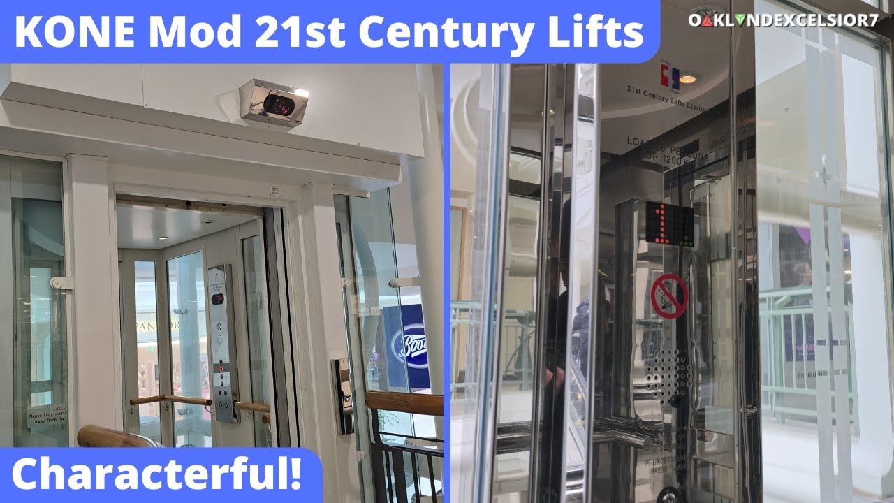 Modded KONE TMS Glass Lifts at Royal Victoria Place Tunbridge Wells
