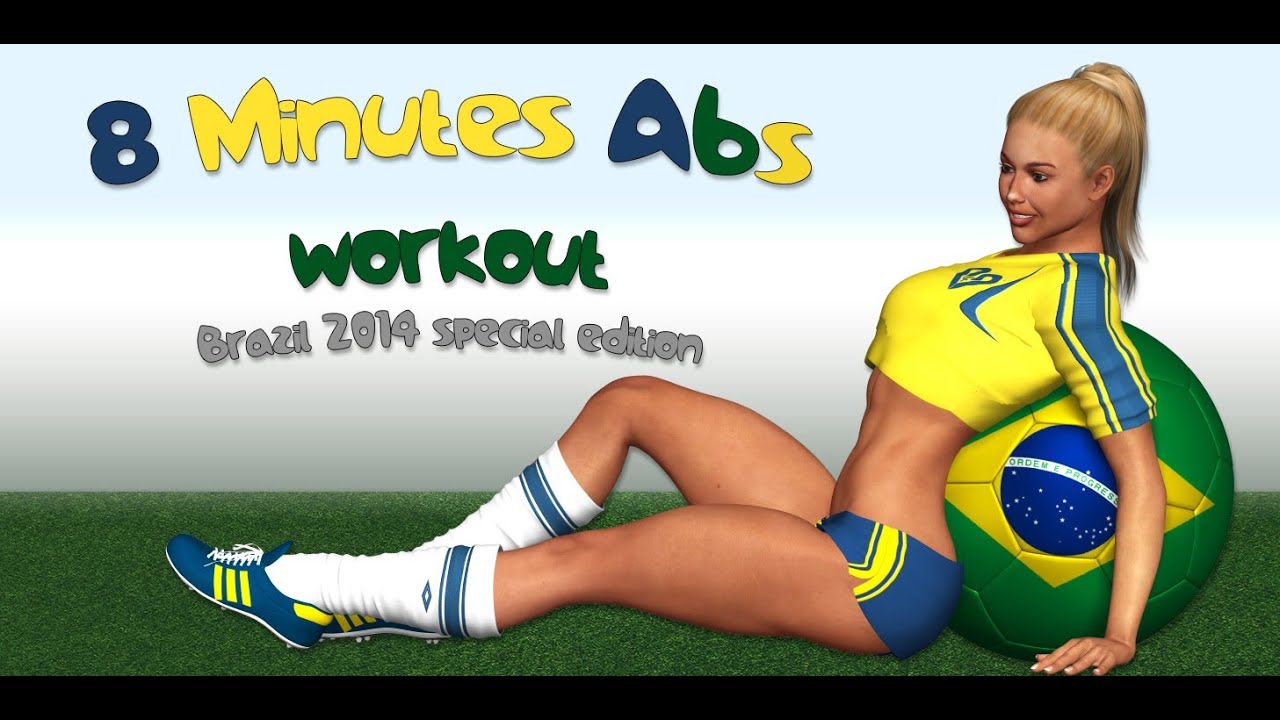 8 Minuten Bauchmuskeltraining - Brazil 2014 Edition
