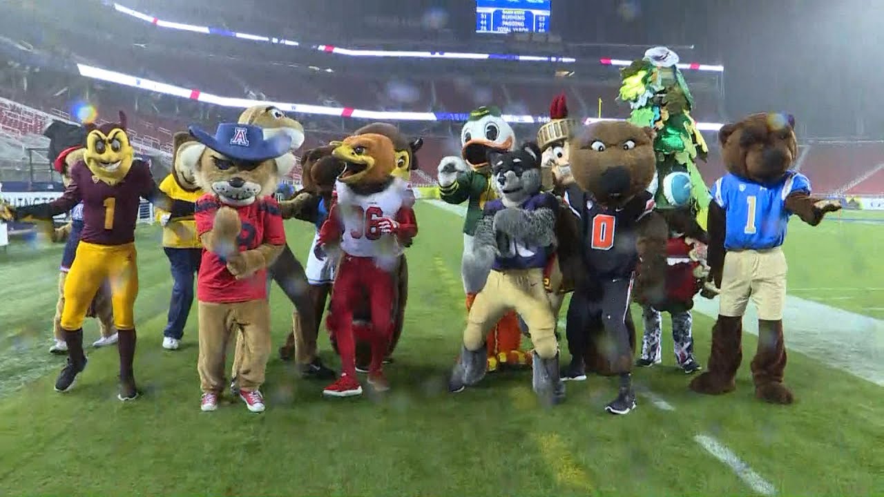 Pac-12 mascots take dancing to a whole new level ahead of the Football Championship Game