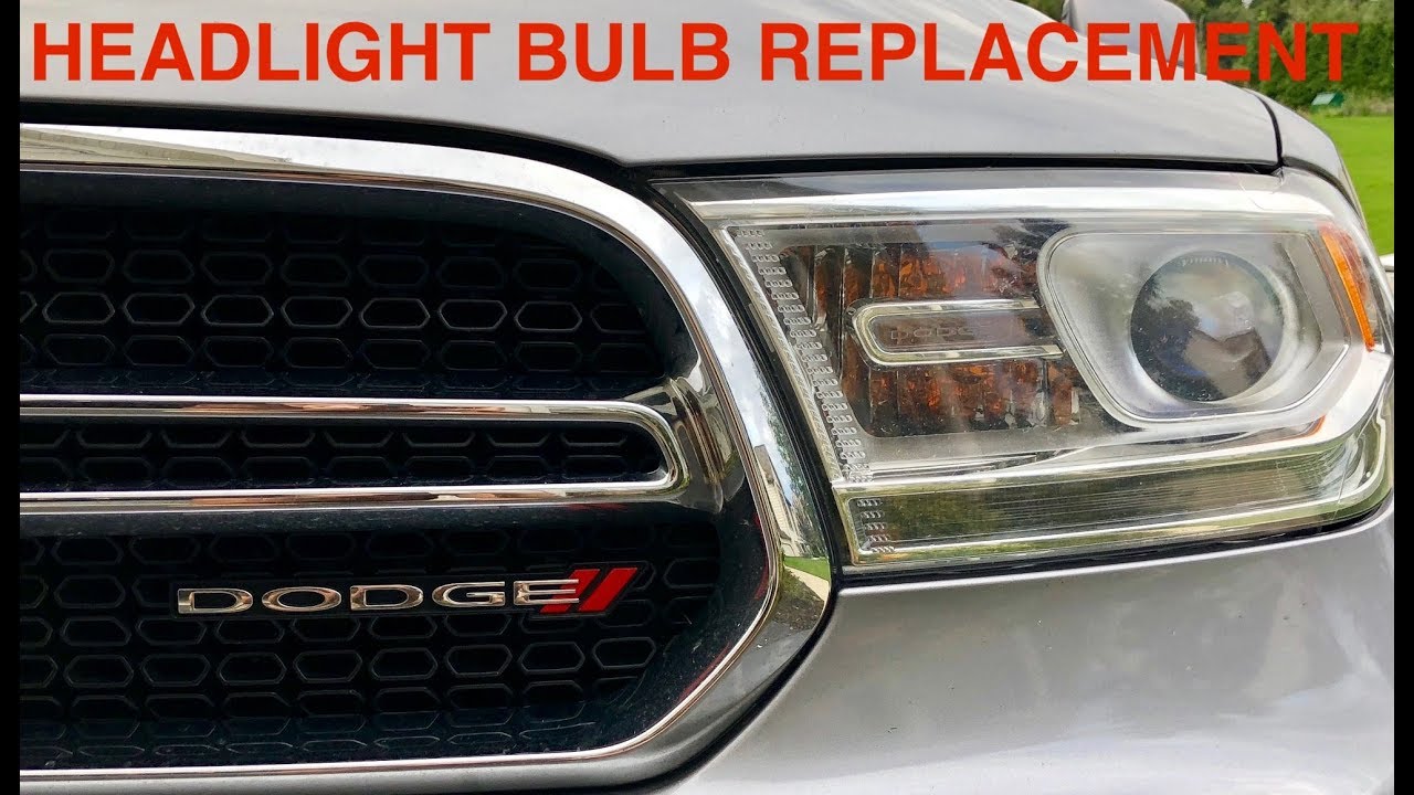 Замена ламп в фарах — Dodge Durango 2011-UP