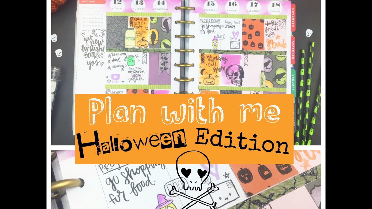 Plan with Me | Halloween Edition ( Mambi Happy Planner)