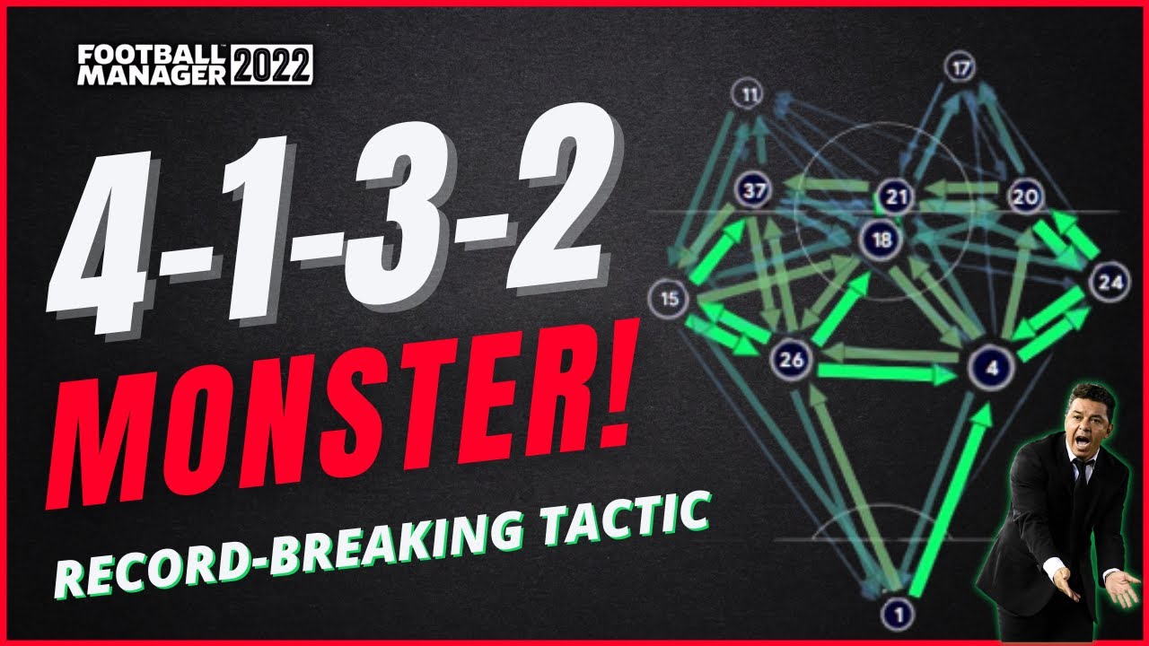 [FM22] RECORD-BREAKING 4132 | Excellent Win Rate & Goals | FM22 Tactics | Football Manager 2022