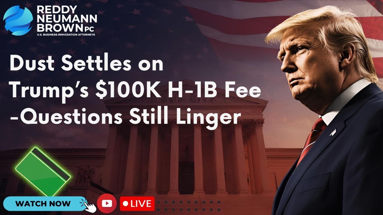 Пыль улеглась вокруг сбора Трампа за визу H-1B в размере 100 тысяч долларов — вопросы всё ещё ост...