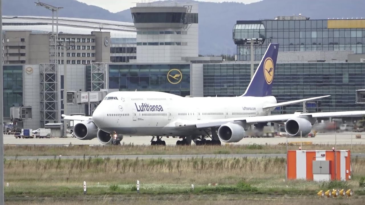LUFTHANSA Boeing 747-800 (D-ABYG) Take Off At Frankfurt Airport