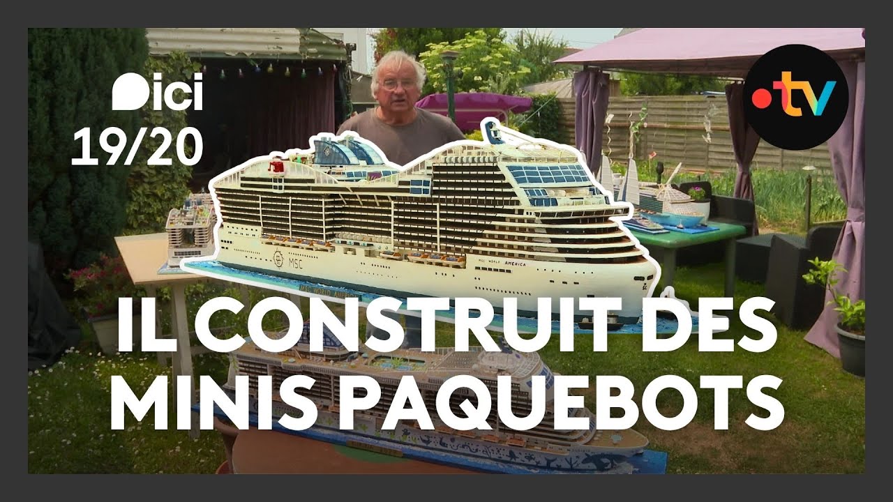 Il construit des paquebots au fond de son jardin...