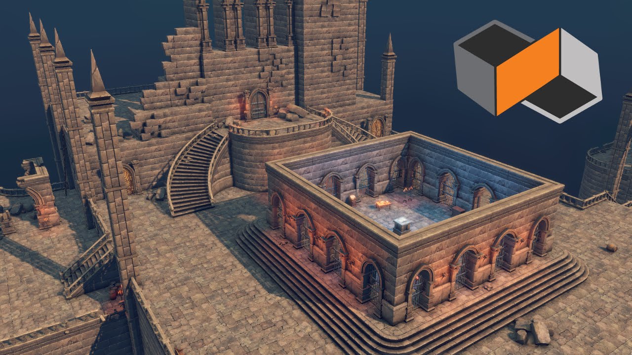 Scene Fusion Collaborative Unity Dungeon Scene Build