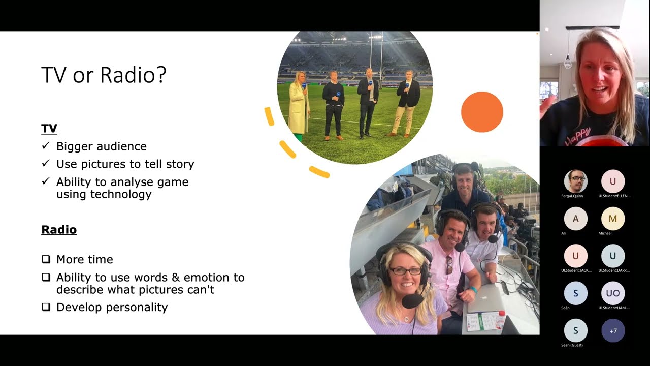 Journalism@special session: Jacqui Hurley, RT&Eacute; Sport: Sports anchoring