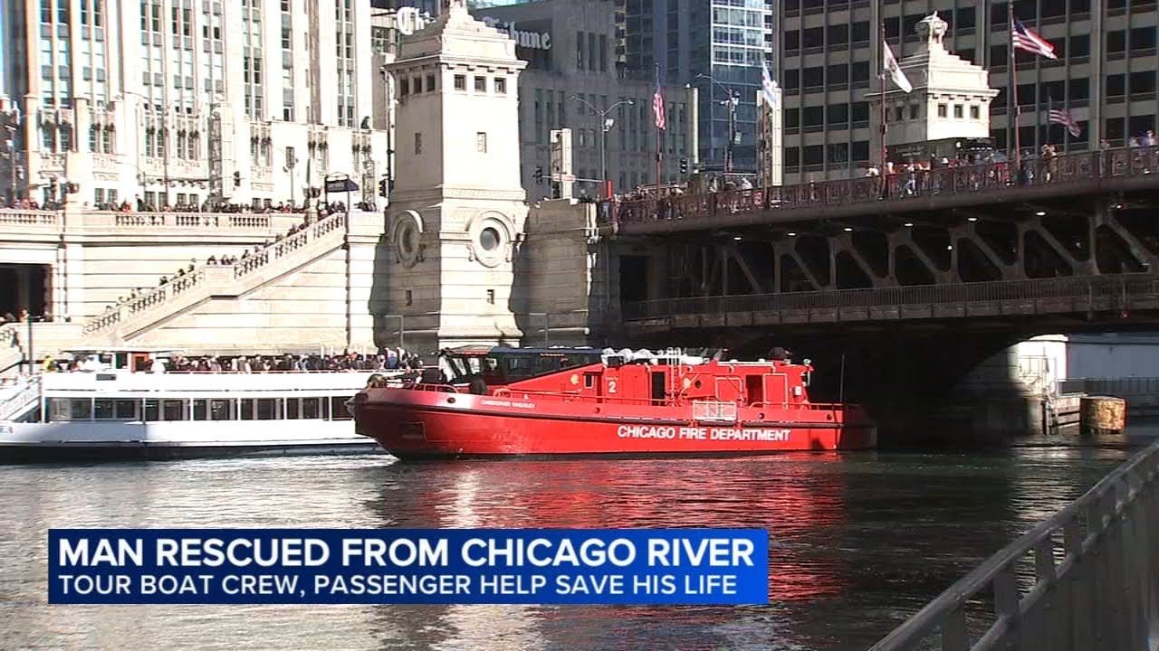 Nurse on tour boat talks harrowing moments as man falls in Chicago River, saved by crew, passengers