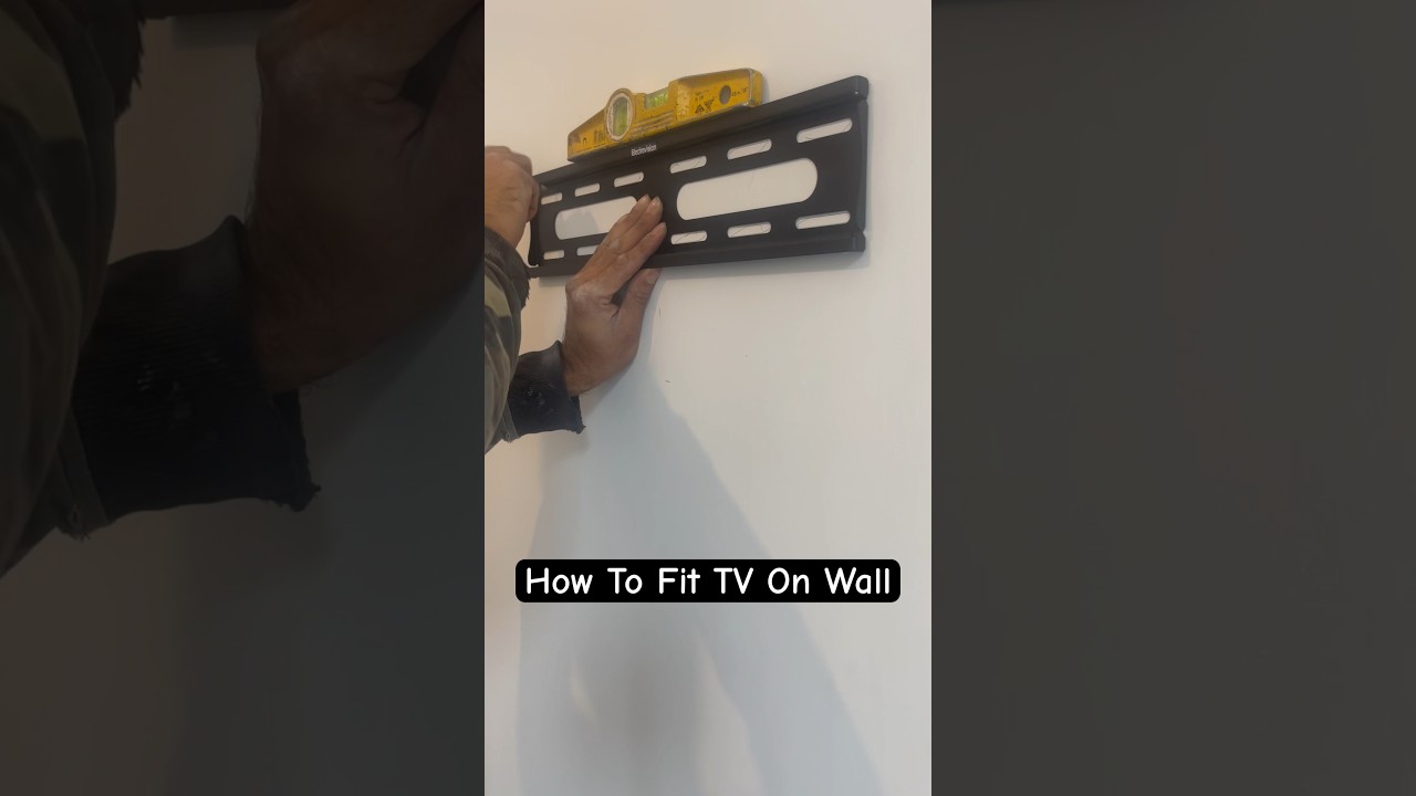 How To Fit TV On Wall DIY-TIPS #shorts
