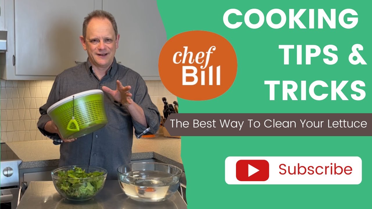 You are cleaning lettuce all wrong! The best way to wash your lettuce - Chef Bill