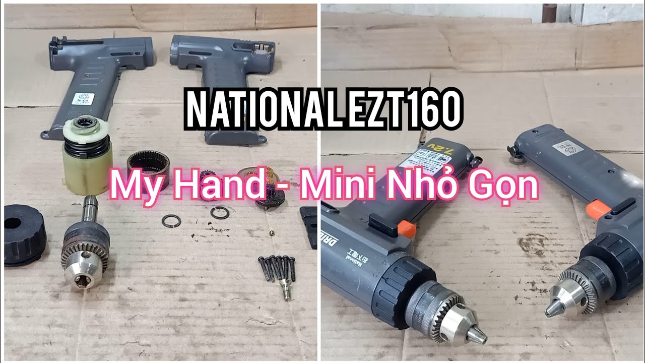 Máy Khoan Mini National EZT160 Nhỏ Gọn - National EZT160 Mini Drill 7.2V