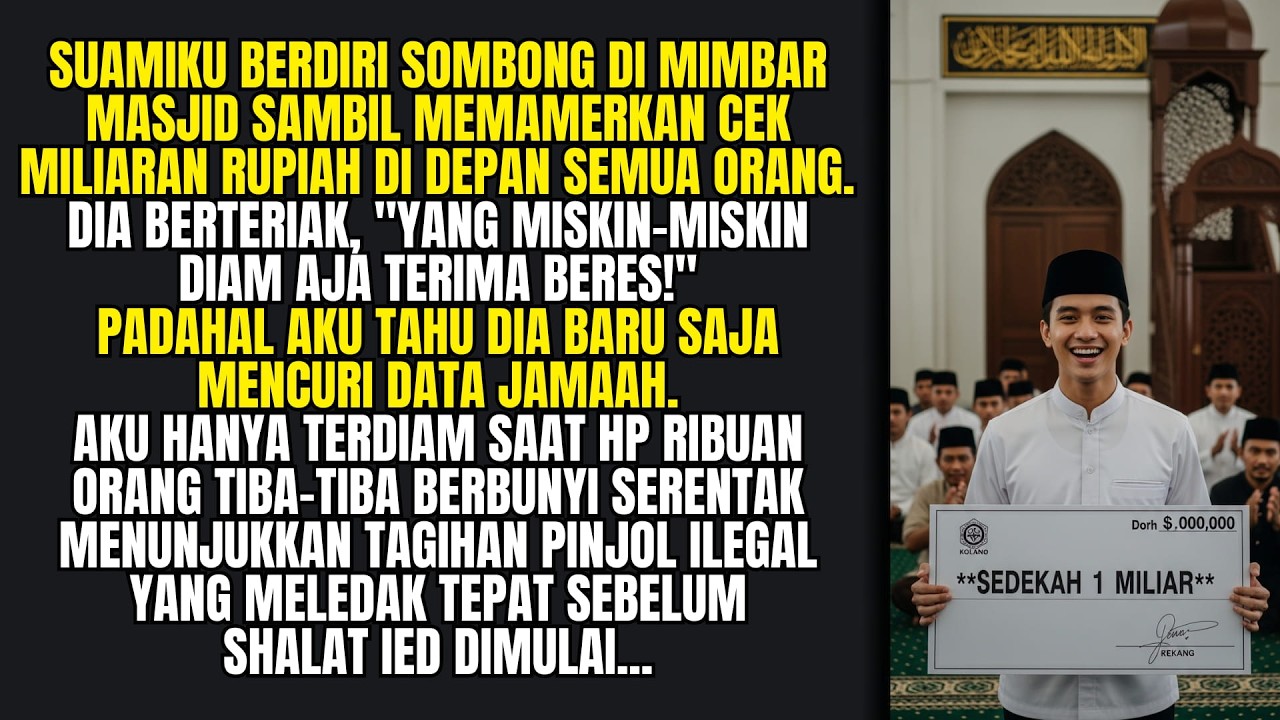 Pamer SEDEKAH MILIARAN Pakai PAYLATER, Suami Gemetar DATA JAMAAH Dijadikan JAMINAN PINJOL!