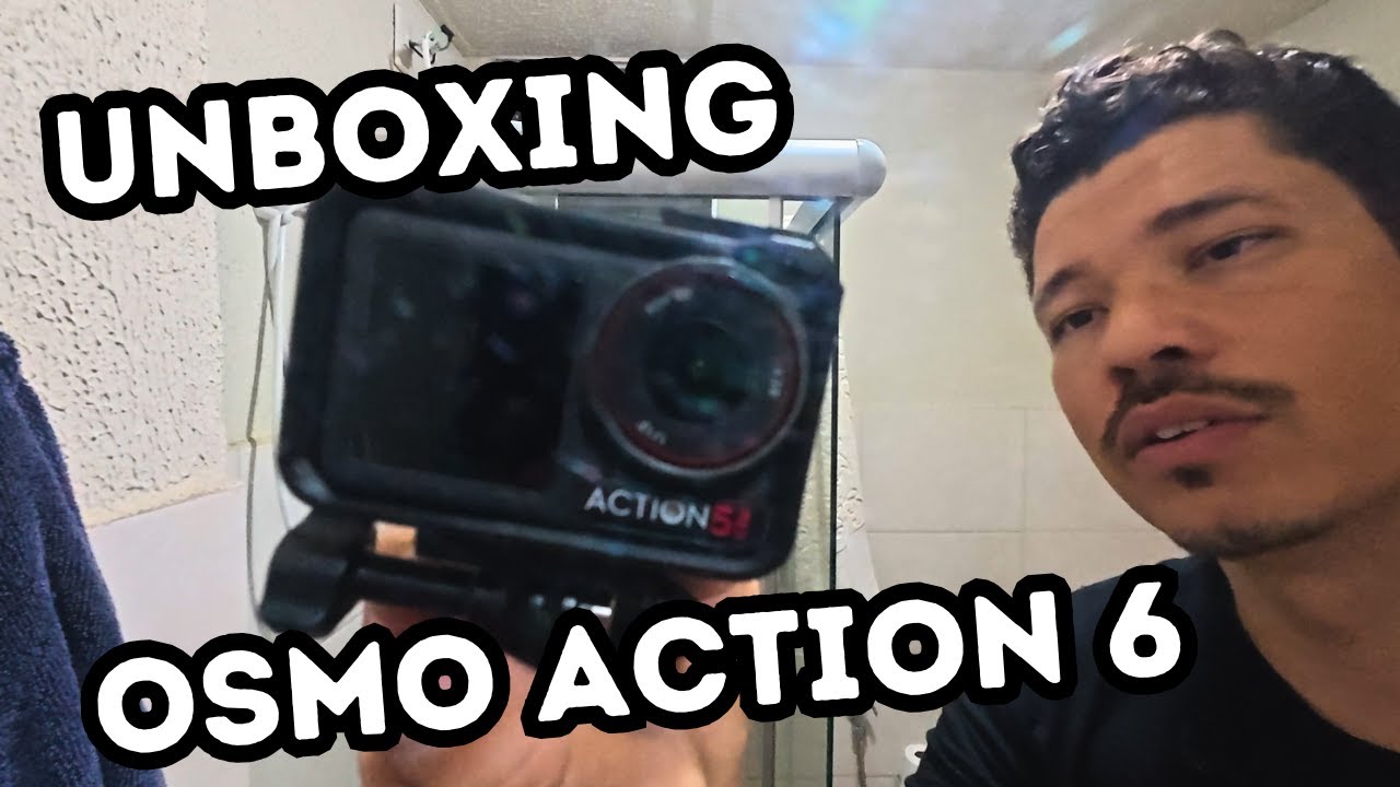 Abrindo a Osmo Action 6 com microfone DJI